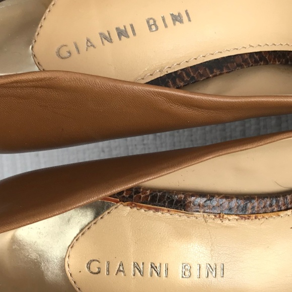 Gianni Bini Tan Platform Heels - Picture 7 of 8